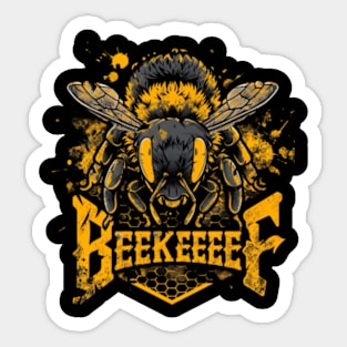 Hardworking Bees Ecosystem Sustainers Sticker